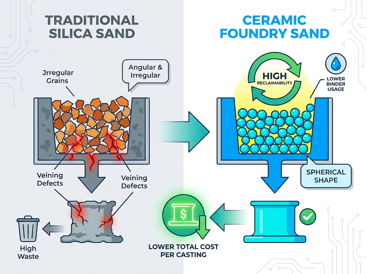 Performance Benefits of Ceramic Foundry Sand in Precision Casting