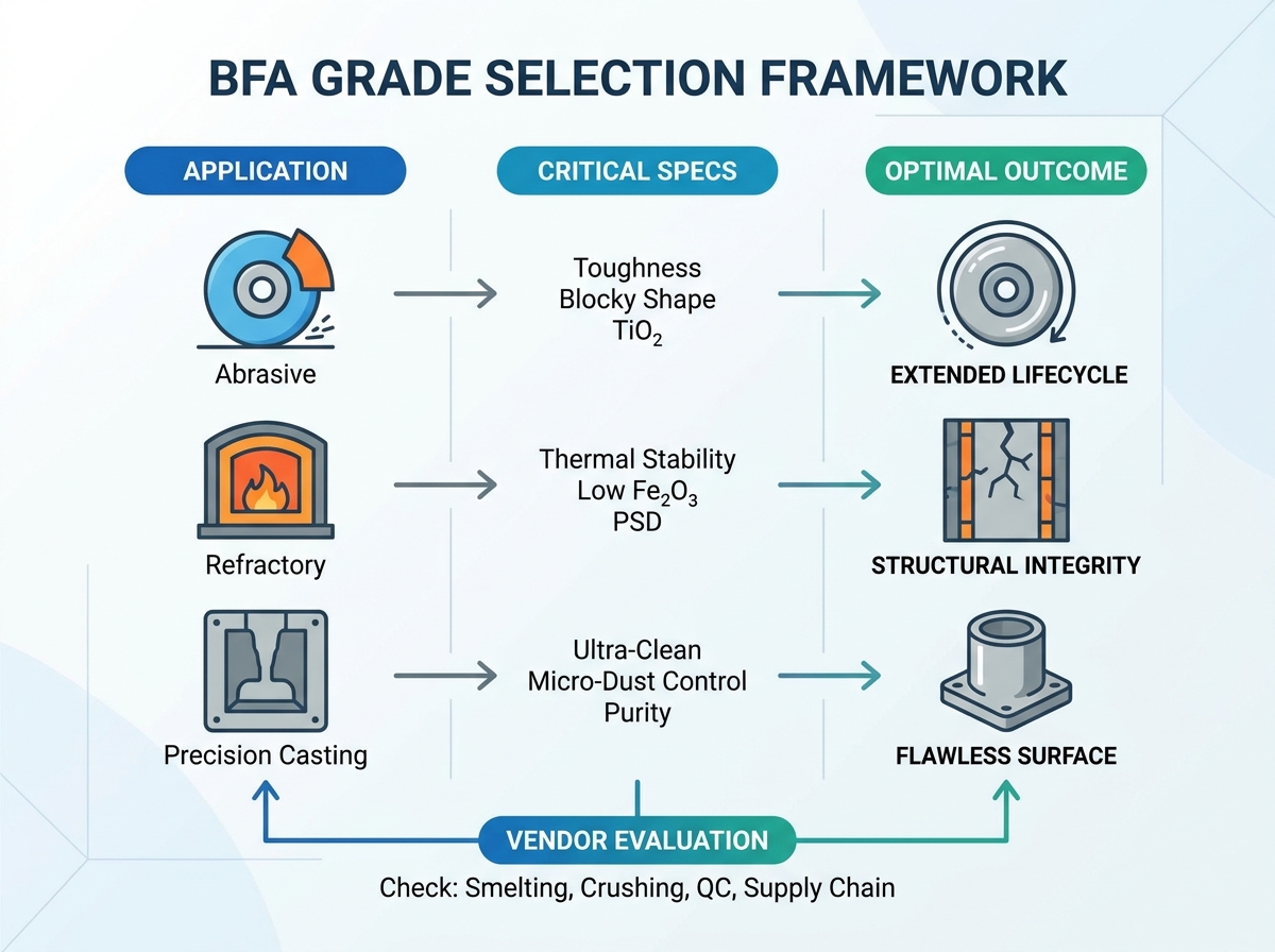 Brown fused alumina powder processing facility
